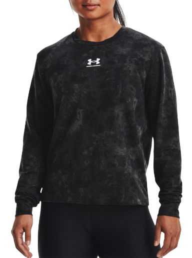 Суитчър Under Armour Sweatshirt Rival Terry Print Crew Черно | 1373036-001