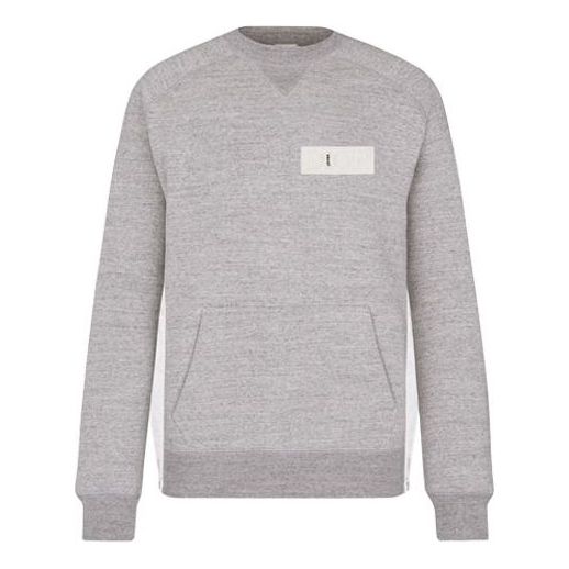 Пуловер Dior DIOR x Sacai Crossover FW21 Logo Sweatshirt Сиво | 213J643A0750-C880