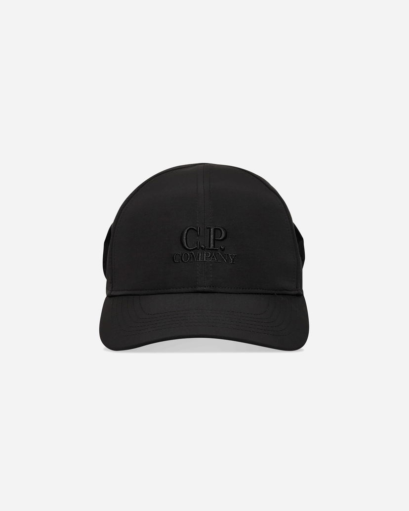 Шапка с козирка C.P. Company Chrome-R Goggle Cap Черно | 19CMAC116A-005904A 999