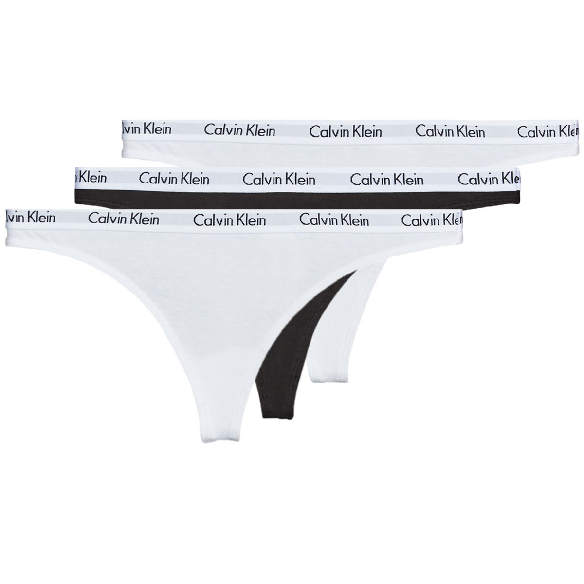 гащички CALVIN KLEIN CAROUSEL THONG X 3 Бяло | 000QD3587E-WZB-NOOS, 0