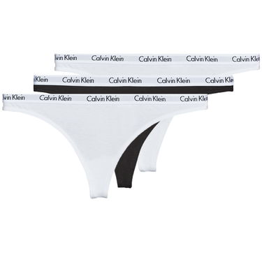гащички CALVIN KLEIN CAROUSEL THONG X 3 Бяло | 000QD3587E-WZB-NOOS, 0