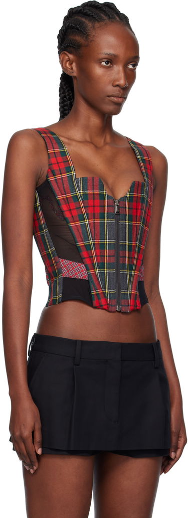 Съкратен топ Vivienne Westwood Vivienne Westwood Juliet Plaid Corset Top Многоцветен | 1503004D-W0176-, 1