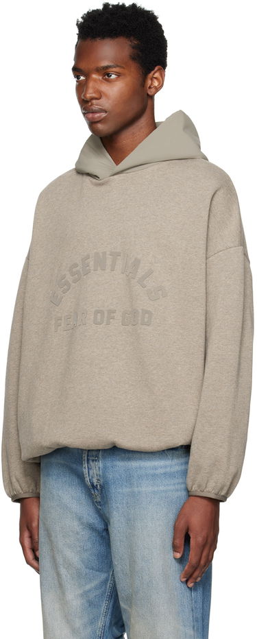 Суитчър Fear of God Core Collection Nylon Fleece Hoodie Heather Grey/Dust Сиво | 202SU244311F, 3