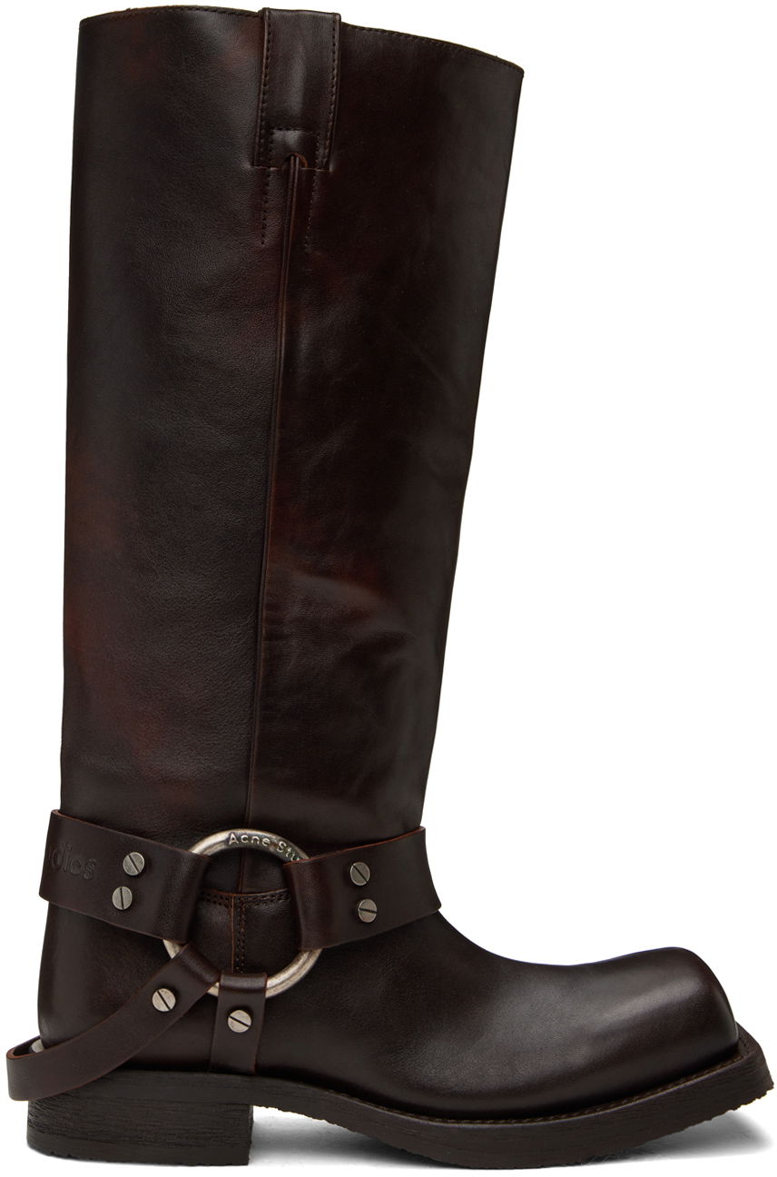 Облекло Acne Studios Acne Studios Stirrup High Boots Кафяво | AD0763-, 0