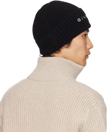 Шапка Givenchy Givenchy 4G Embroidered Beanie Черно | 710003974001-U7927, 2