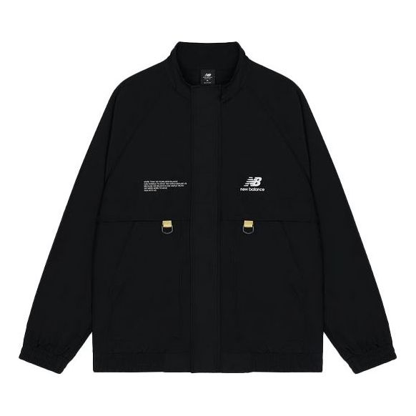 Ветровка New Balance Men's Solid Color Pattern Jacket Черно | AMJ13362-BK