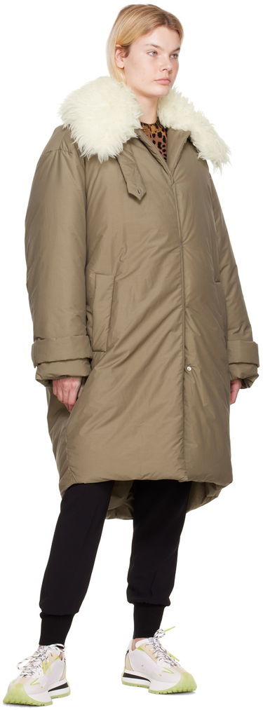 Палта Stella McCartney Stella McCartney FFF Collar Puffer Parka Кафяво | 6600163AU305, 3