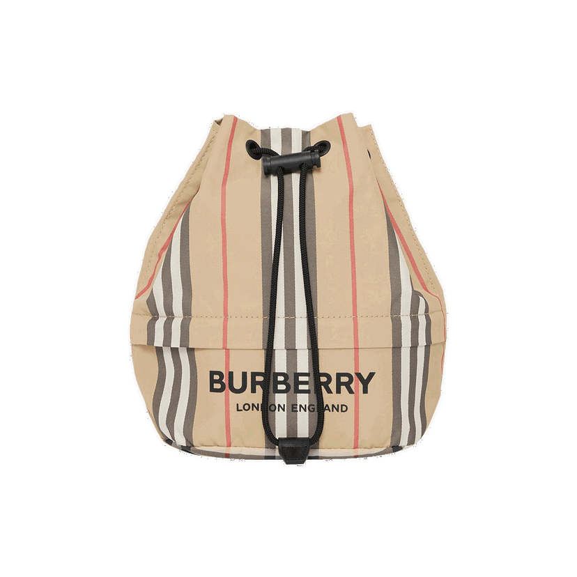 Дамска чанта Burberry Icon Stripe Drawcord Pouch Бежово | 8026737