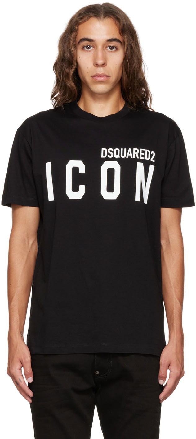 Тениска DSQUARED2 Dsquared2 Icon T-Shirt Черно | S79GC0003