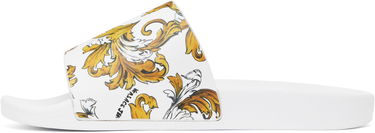 Аксесоари Versace Versace Jeans Couture Outline Barocco Pool Slides Бяло | E78VA3SQ3_EZS365, 2