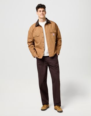 Риза Wrangler Wrangler Casey Jones Loose Overshirt Кафяво | 112371547:XL, 1