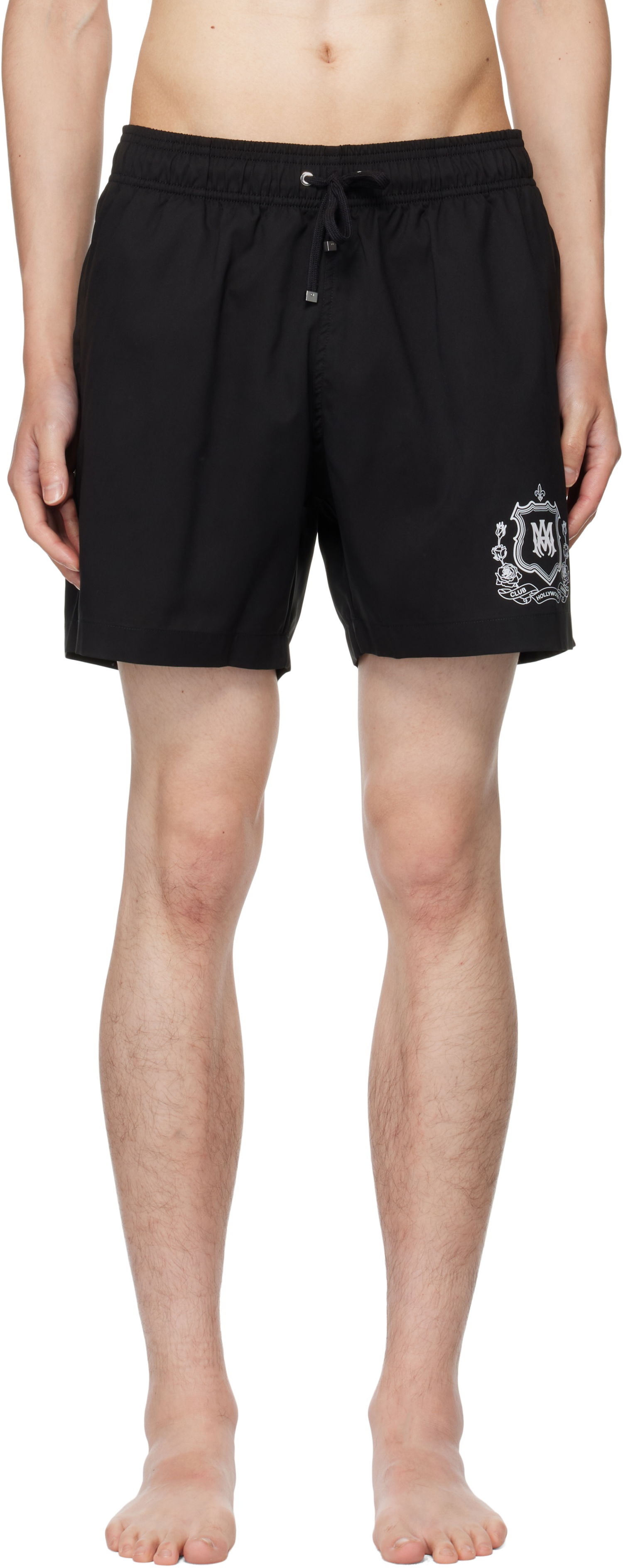 Бански AMIRI AMIRI 'Club AMIRI' Swim Shorts Черно | AMSWTK1046, 0