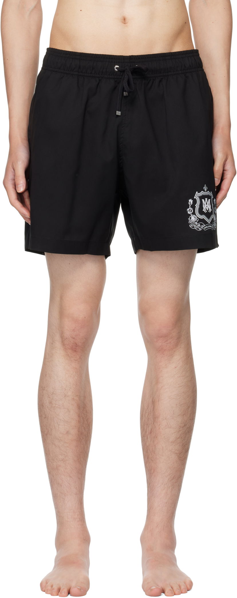 Бански AMIRI AMIRI 'Club AMIRI' Swim Shorts Черно | AMSWTK1046