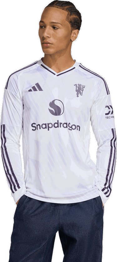 Фланелка adidas Originals Manchester United FC 2025/26 Away Jersey Бяло | jp3025, 3