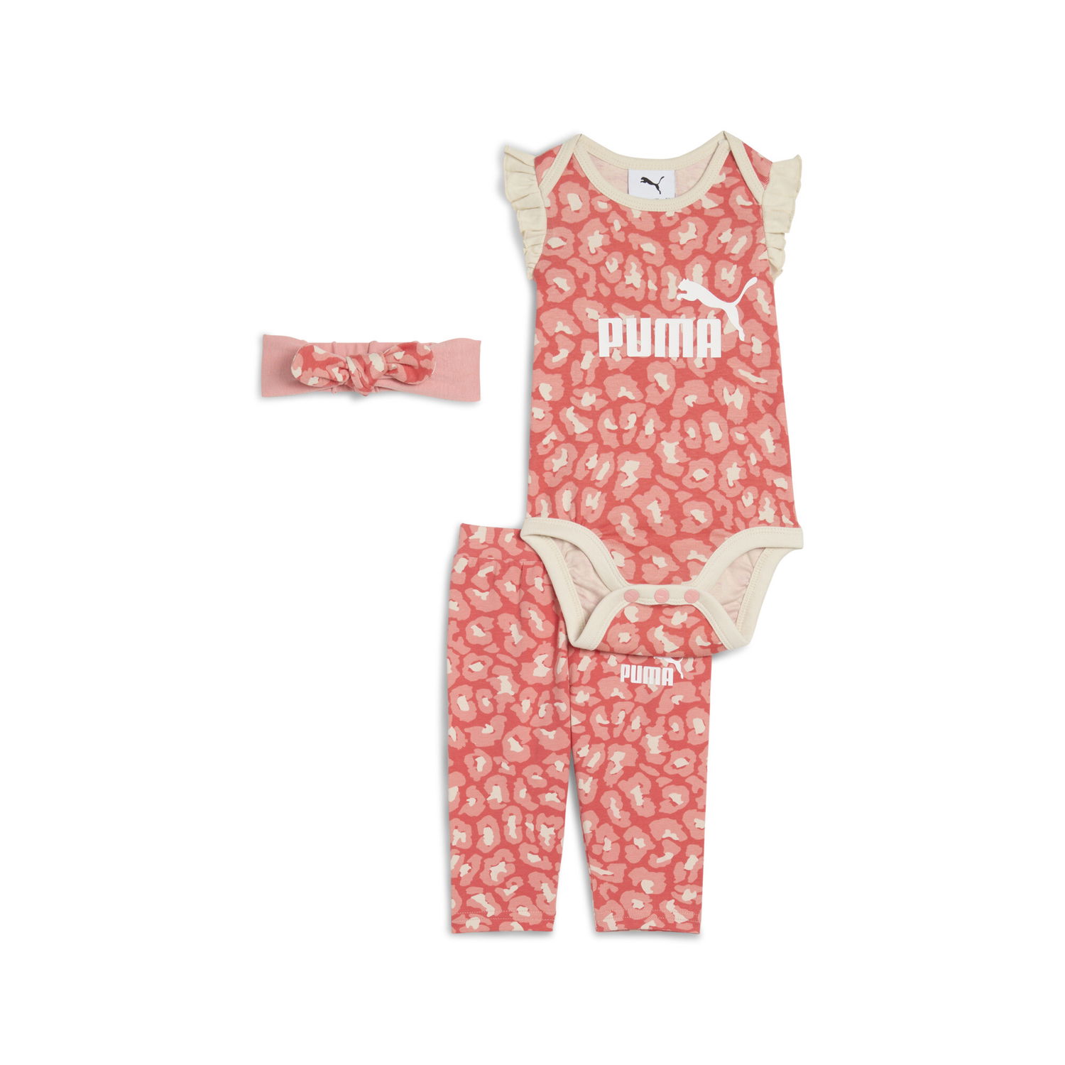 Комплект Puma Minicats Essentials Animal 3-Piece Newborn Set Розово | 686291_24, 0
