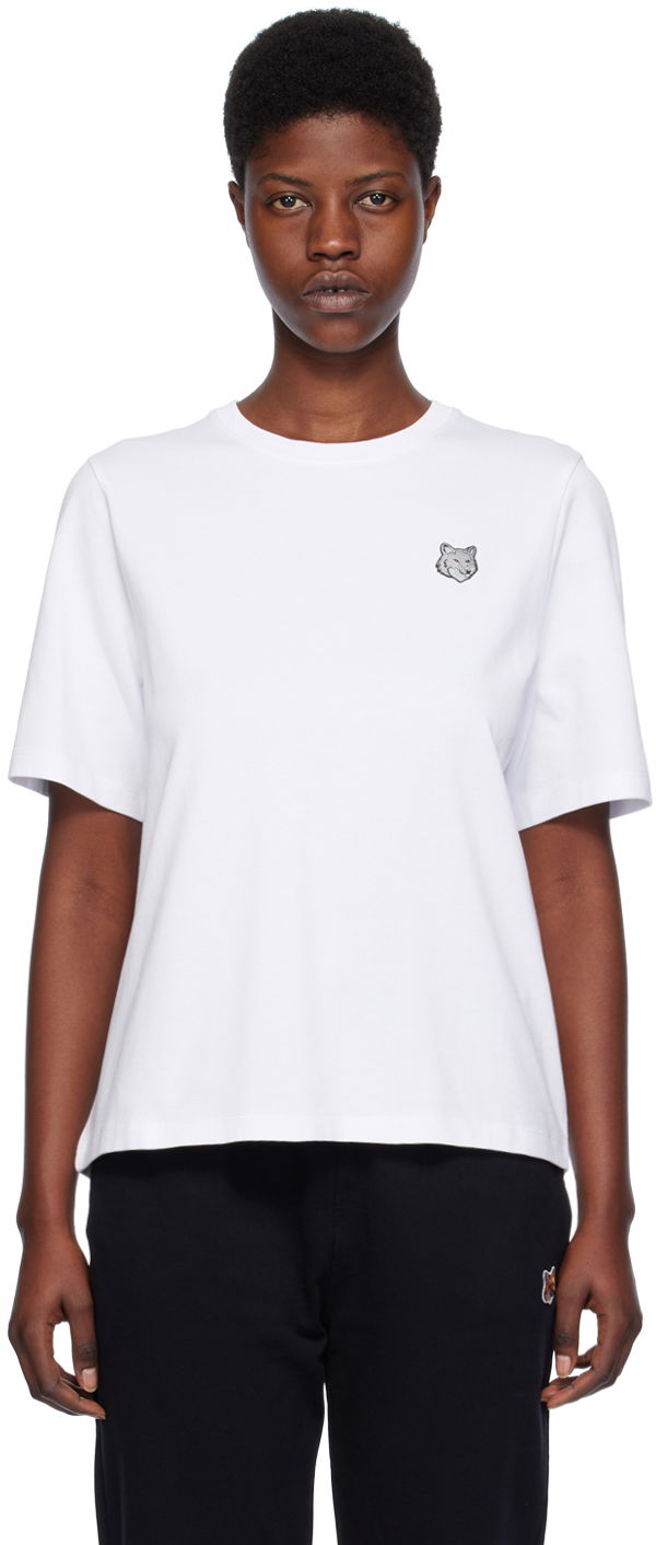Тениска MAISON KITSUNÉ Bold Fox Head T-Shirt Бяло | MW00111KJ0119