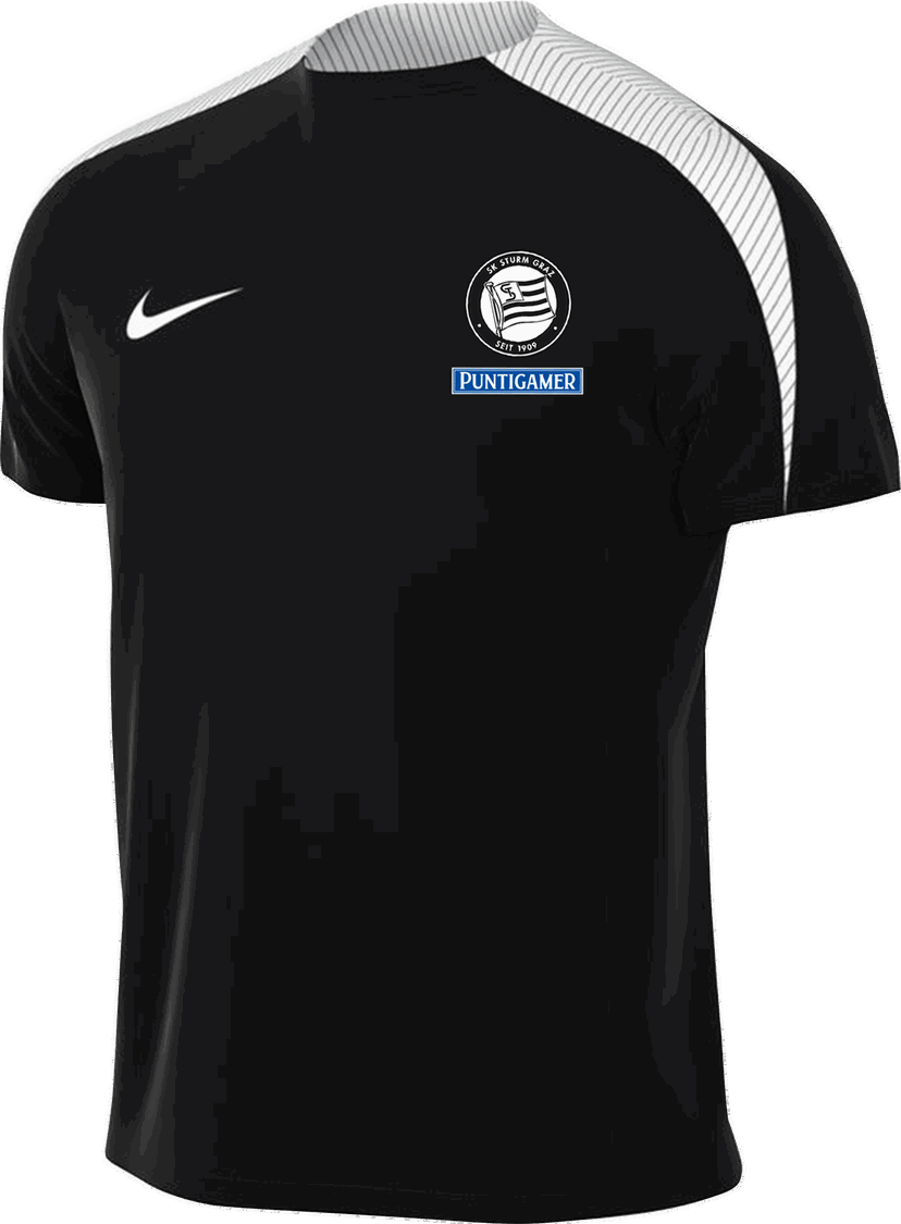 Тениска Nike SK Sturm Graz Strike Training T-Shirt Черно | stgfd7487-010
