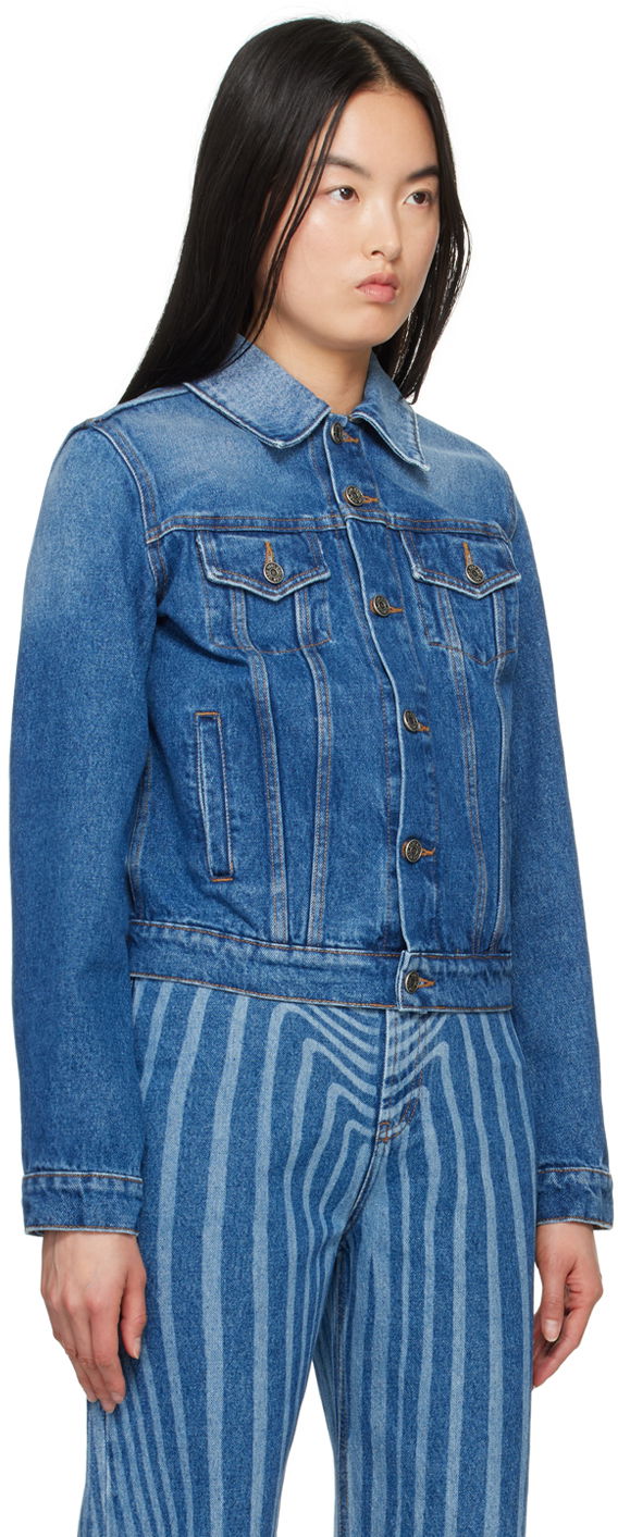 Яке Jean Paul Gaultier Gaultier Printed Denim Jacket Синьо | 24/25-U-VE040I-D013-5701, 1