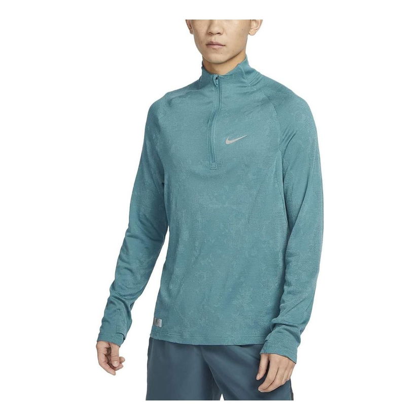 Пуловер Nike Element Repel Half-Zip Long Sleeve Running Top Зелено | DV9288-379