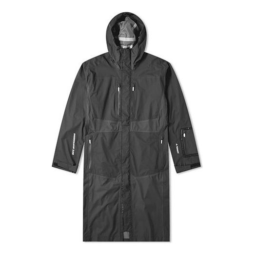 Дъждобран adidas Originals Terrex 3L Long Hooded Jacket Черно | DU0810, 0