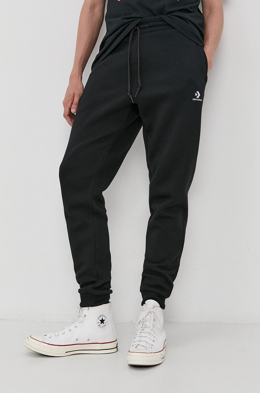Спортни панталони Converse Converse Embroidered-Logo Joggers Черно | 10019925.A01, 0