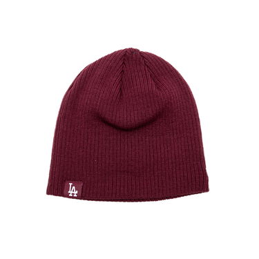 Шапка New Era MLB Essential Skully Beanie LA Dodgers One Size Бургунди | 60691106, 0