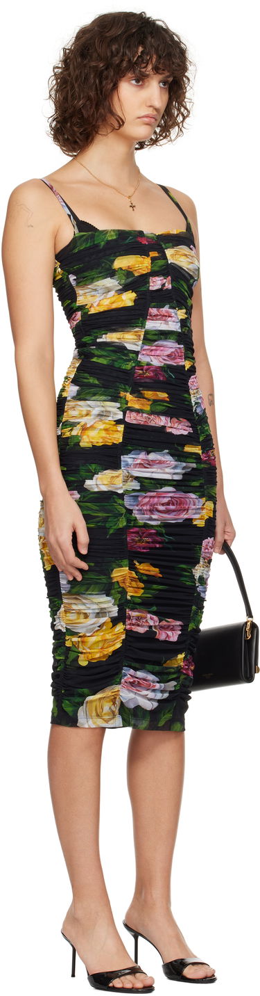 Pокля Dolce & Gabbana Dolce&Gabbana Tulle Floral Print Midi Slip Dress Многоцветен | F6FAKT FSUBI, 1