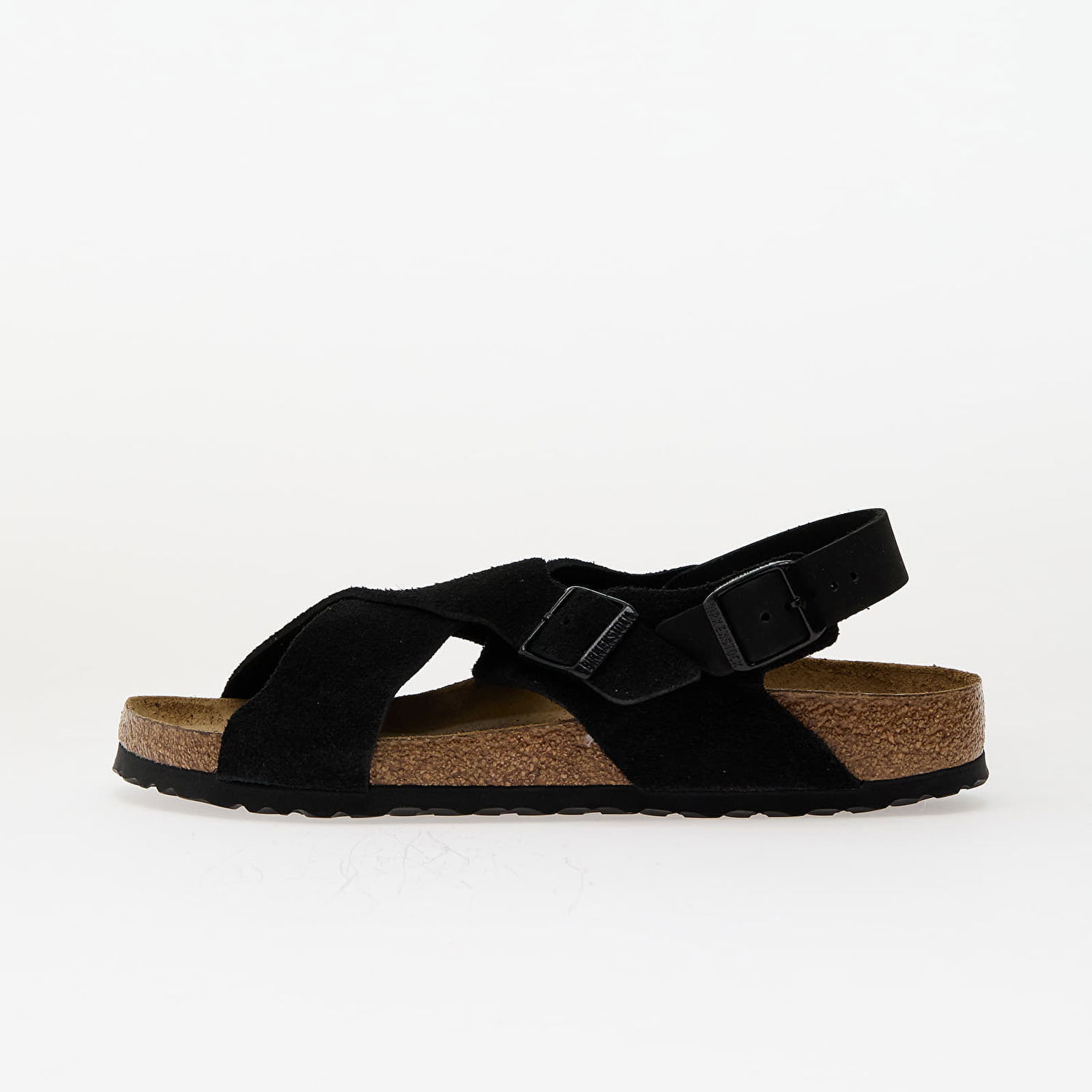 Кецове и обувки Birkenstock Birkenstock Tulum II Suede Leather Sandals Черно | 1029779, 0