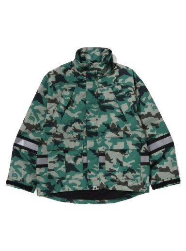 Яке BAPE Woodland Camo Relaxed Fit Safety Jacket Зелено | 1J30-140-003