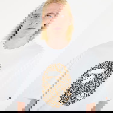 Тениска BAPE Wild Leopard Pattern Ape Head Relaxed Fit T-Shirt S Бяло | 001TEL801306MWHT, 1