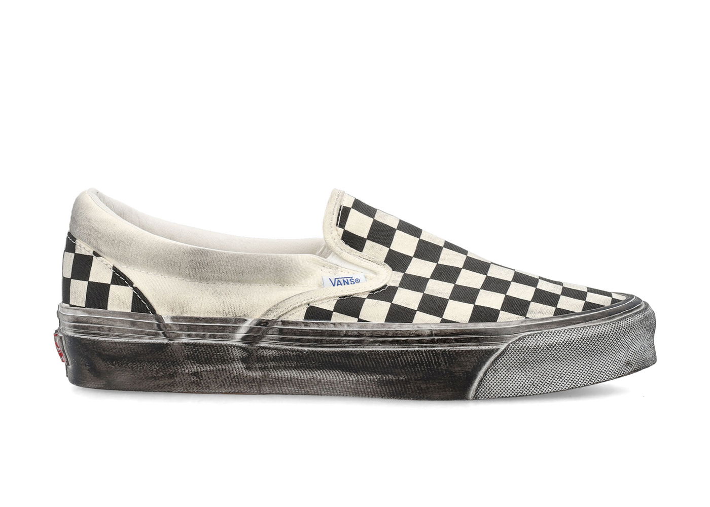 Кецове и обувки Vans Vault UA OG Classic Slip-On LX Stressed Black Checkerboard Черно | VN0A32QNBKC, 0