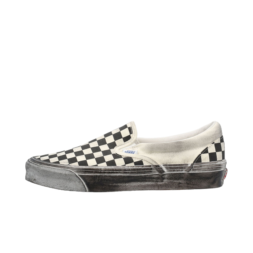 Кецове и обувки Vans Vault UA OG Classic Slip-On LX Stressed Black Checkerboard Черно | VN0A32QNBKC