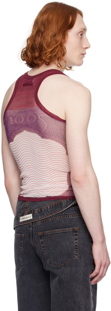 Потник Jean Paul Gaultier Sheer Tank Top Червено | 24/25-U-DB025-T515-300128, 2