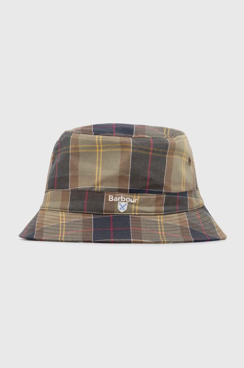 Шапка Barbour Tartan Bucket Hat Зелено | MHA0618