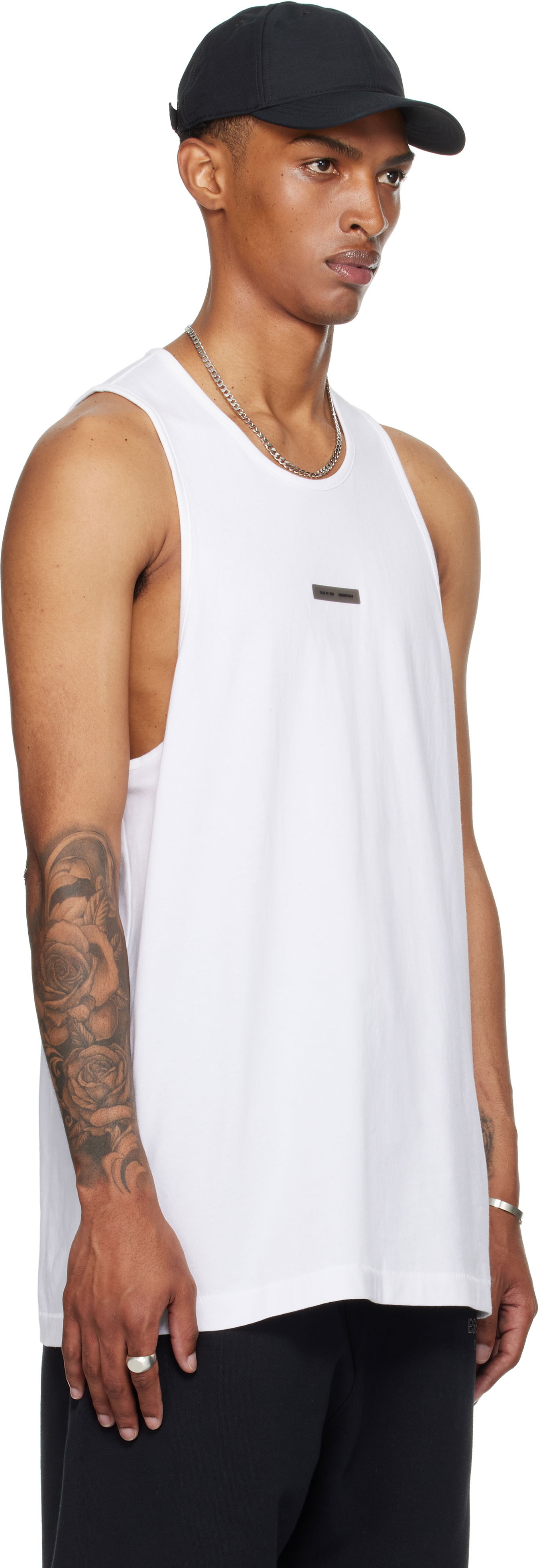 Потник Fear of God Fear of God ESSENTIALS Vintage Fit Tank Top Бяло | 125SP254234F, 1