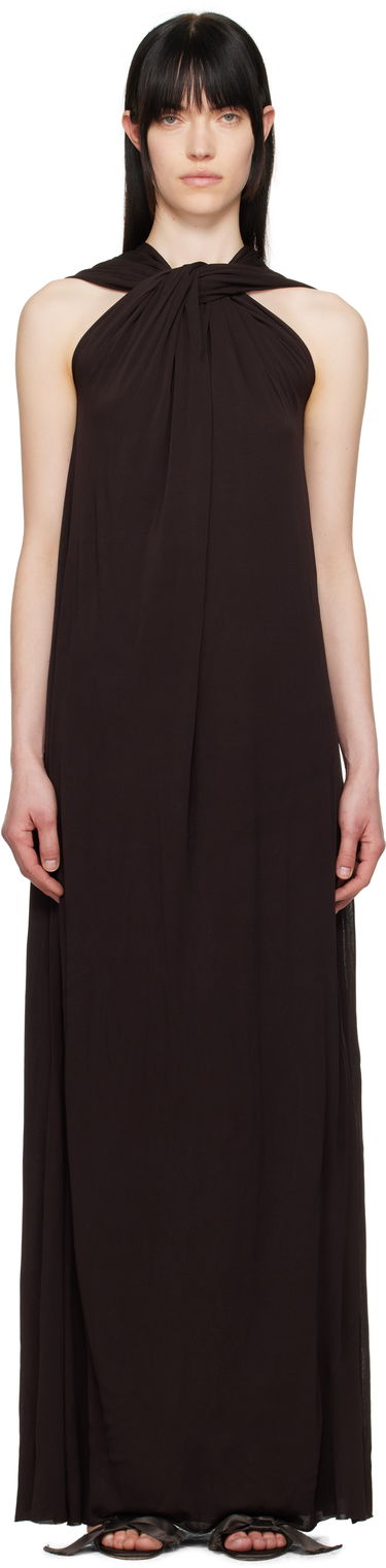 Pокля Jil Sander Jil Sander Draped Maxi Dress Кафяво | J02CT0473_J20041, 0