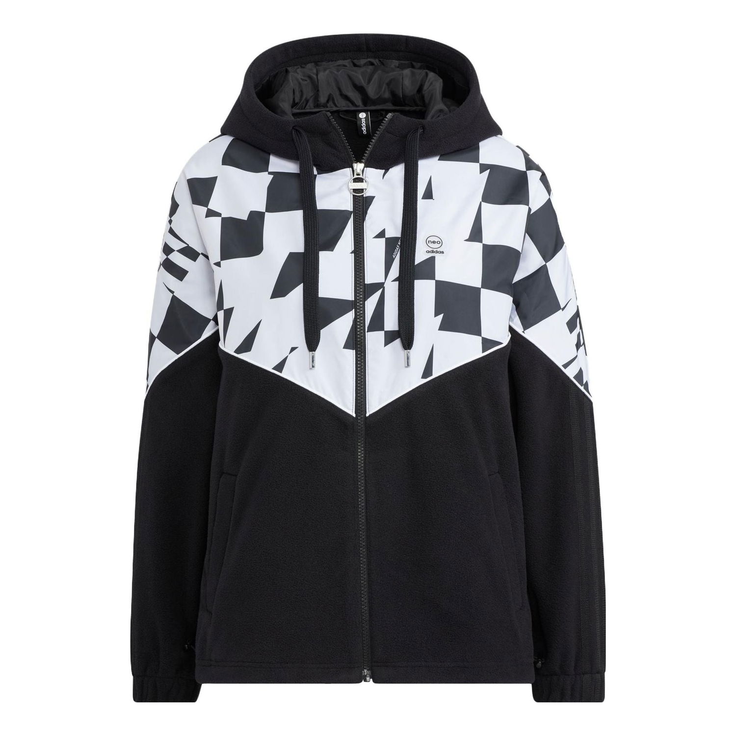 Яке adidas Originals Originals Checkered Fleece Jacket Черно | HZ2418, 0