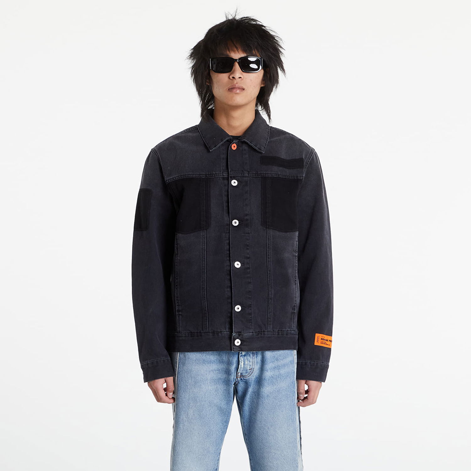 Яке HERON PRESTON Ghost Pocket Reg Jacket Черно | HMYE008S22DEN0011000, 0