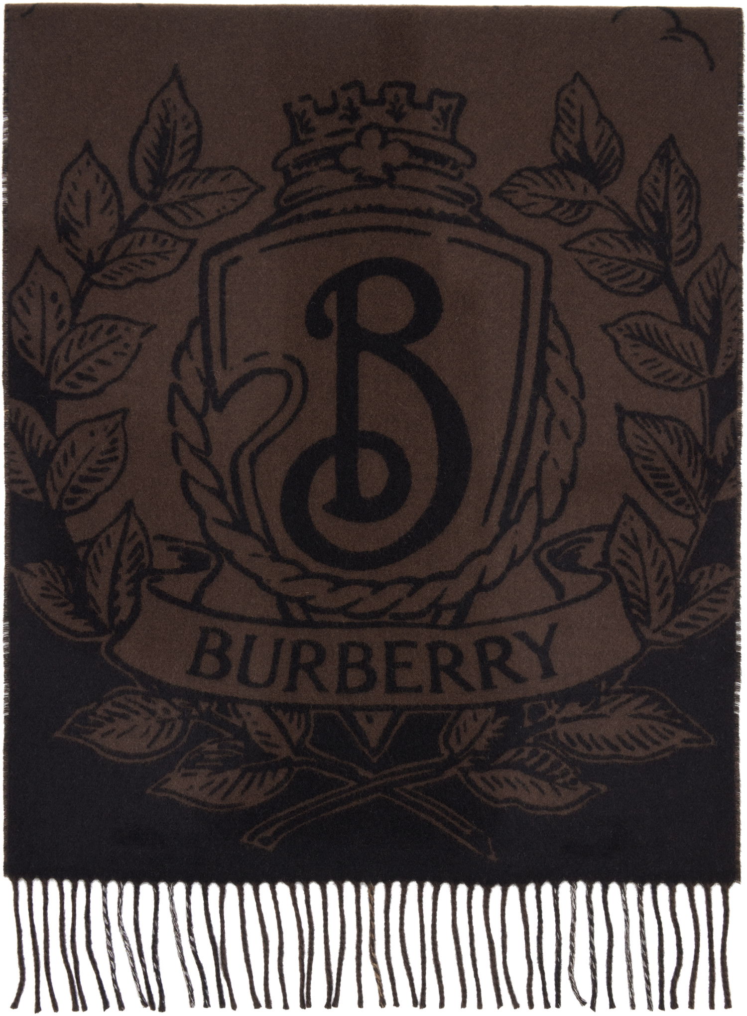 Шал Burberry Reversible Knight Scarf Кафяво | 8112978, 0