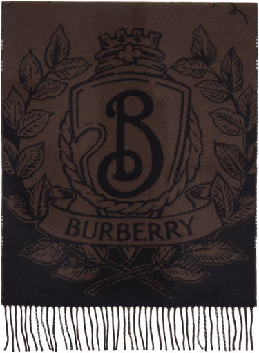 Шал Burberry Reversible Knight Scarf Кафяво | 8112978, 0