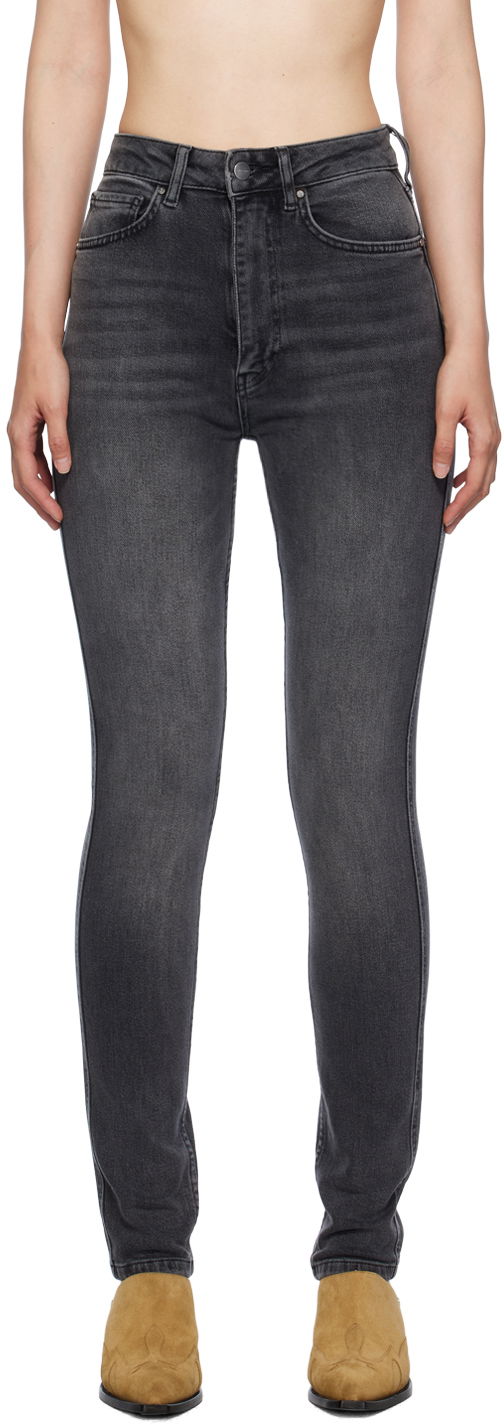 Дънки Anine Bing Beck Slim-Fit Jeans Сиво | A-06-0141-059, 0