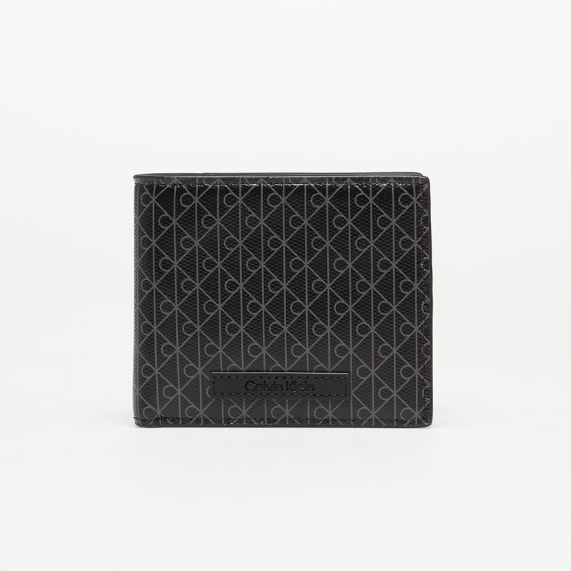 Портфейл CALVIN KLEIN Calvin Klein Emblem Aop Billfold Wallet Черно | LV04D1085G UB1