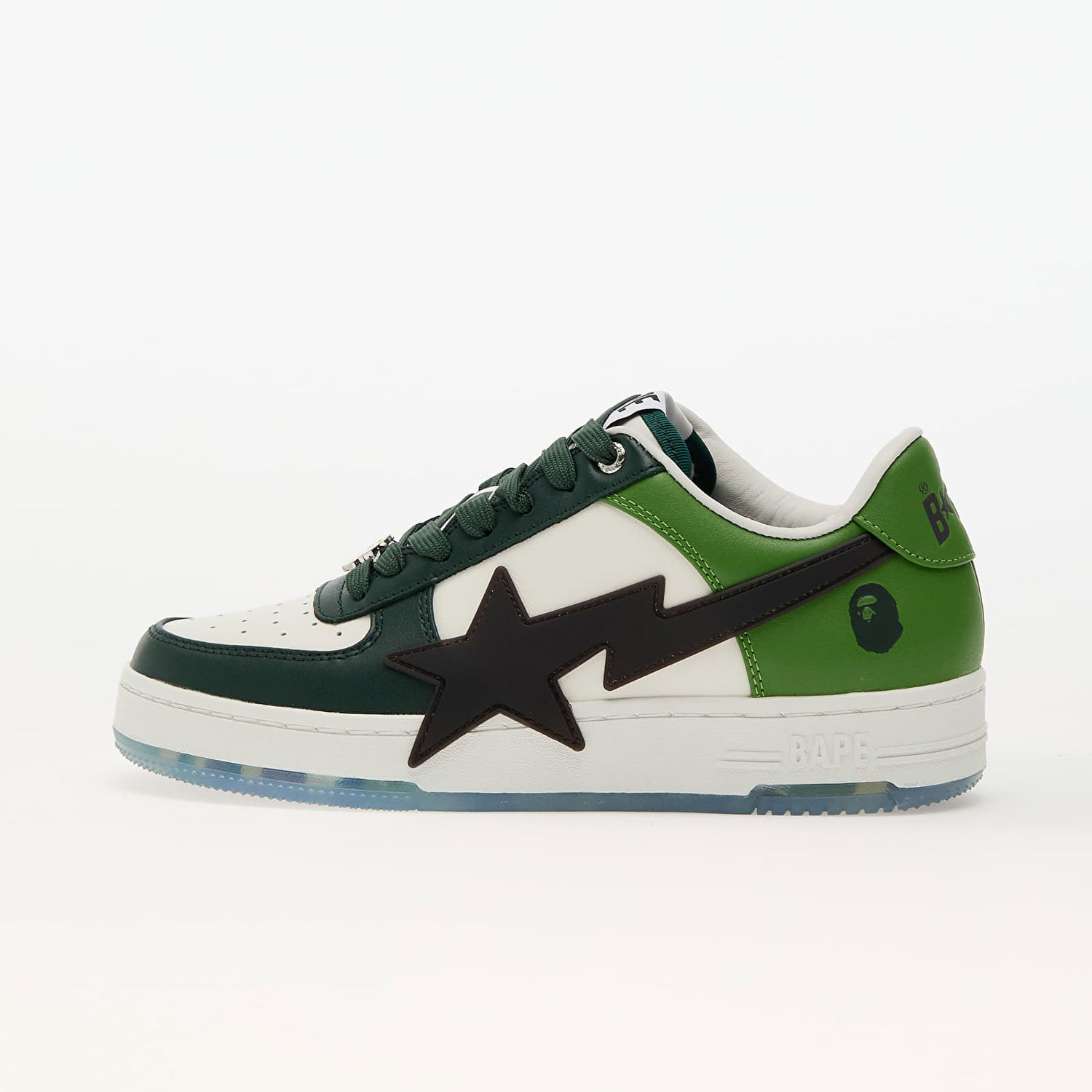 Кецове и обувки BAPE BAPE Bapesta Os M2 Зелено | 001FWK801309MGRN, 0