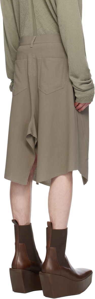 Пола Rick Owens Rick Owens Hollywood Slivered Skirt Зелено | RU01E5345 WLP, 2