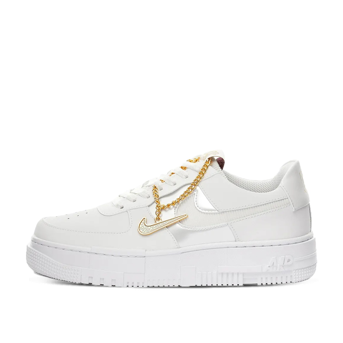 Кецове и обувки Nike Air Force 1 Pixel "White Gold Chain" W Сиво | DC1160-100, 1