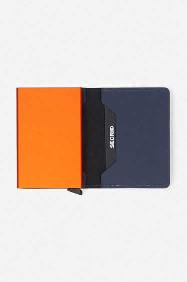Портфейл Secrid Slimwallet Matte Wallet Синьо | SM.Nightblue.Orange, 1