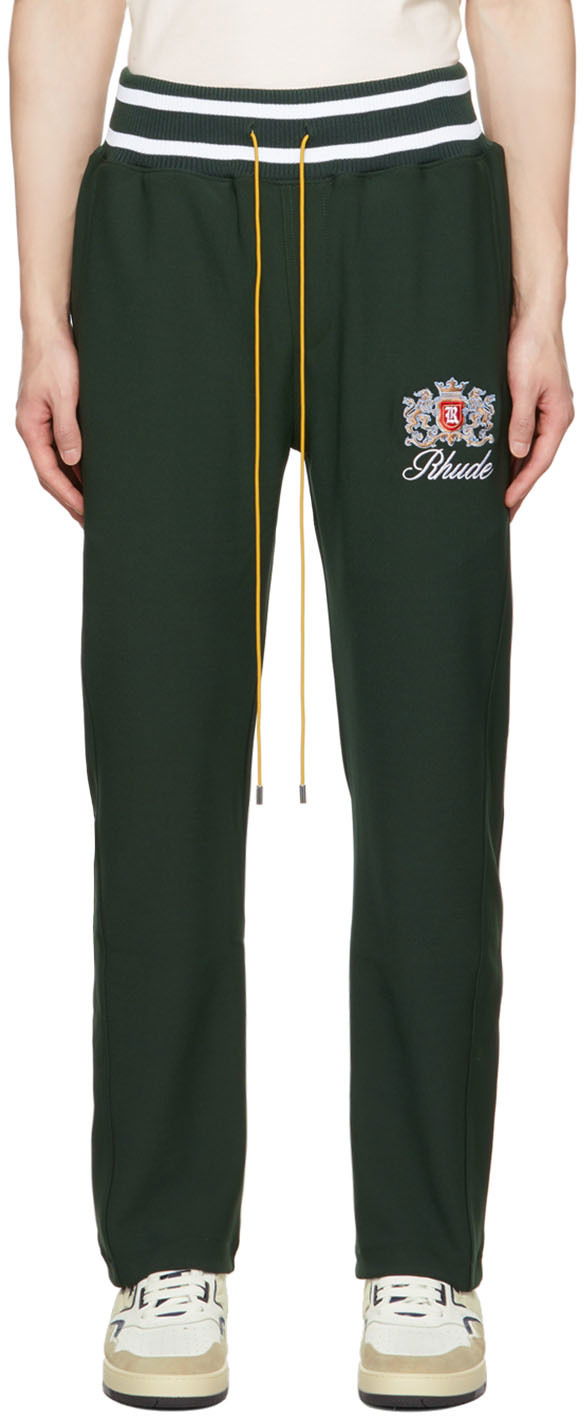Спортни панталони Rhude Rhude Embroidered Lounge Pants Зелено | RHPF22PA08370480, 0