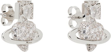 Обеци Vivienne Westwood Valentine's Agnatha Crystal Orb Stud Earrings Металик | 6201036H-02P102-, 1