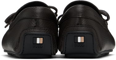 Кецове и обувки BOSS BOSS Grained Leather Driver Sole Loafers Кафяво | 50536247, 1