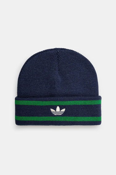 Шапка adidas Originals Beanie With Green Stripes Синьо | JL9569.M, 0